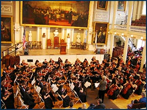Orchestra performing