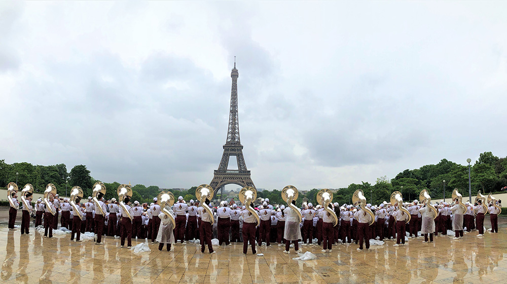 The FSU Marching Chiefs Tour France