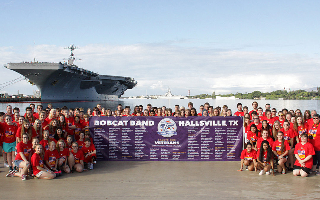 Hallsville High School Band Honors Pearl Harbor Survivors