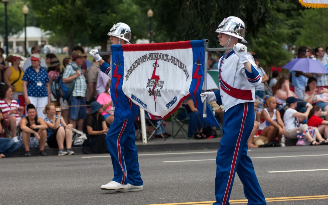 Kerkhoven-Murdock-Sunburg Marching Saints Experienced the Thrill of Marching in the National Independence Day Parade